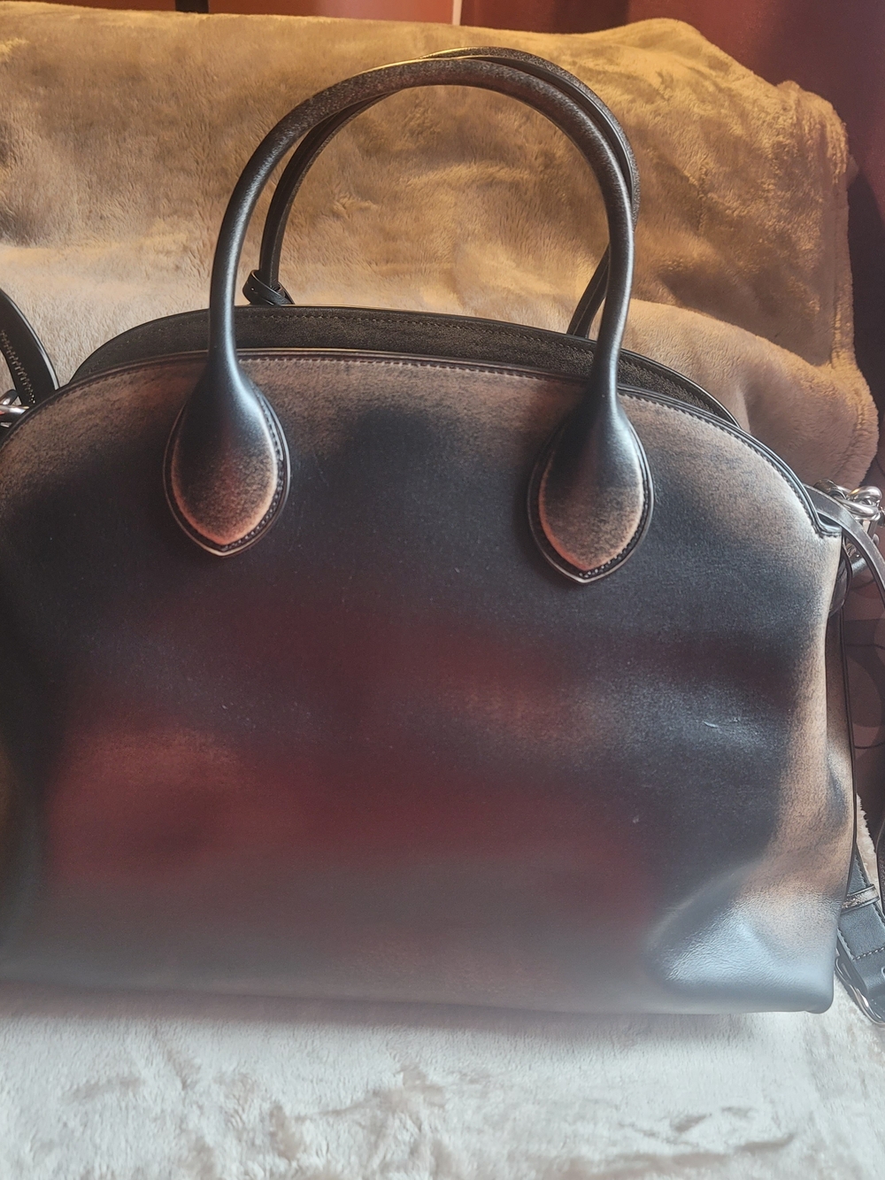 Coach Empire 40 Soft Empire Carryall Black Glovetanned Leather Bag CBR69 - Picture 4 of 15